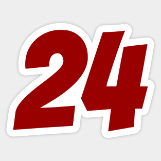 Guanyu Zhou 24 - Driver Number Sticker